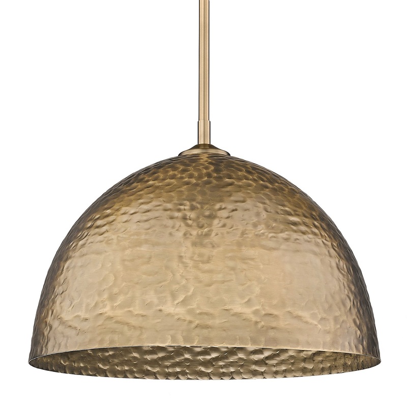 Shepard MBS One Light Pendant in Modern Brass