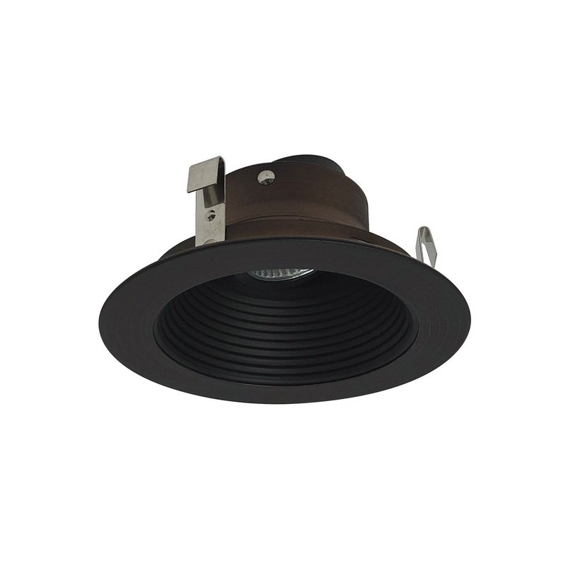 4`` Stepped Metal Baffle Trim W/ Metal Ring