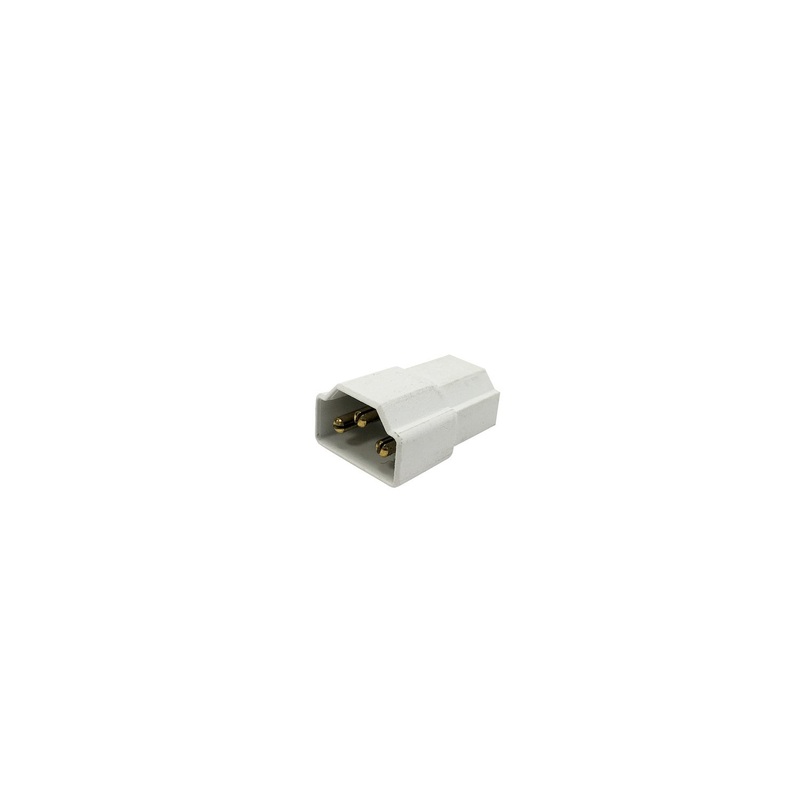 End To End Connector in White