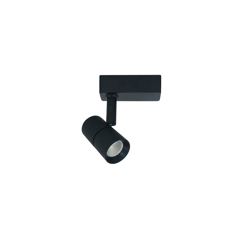 LED Track Head, 10W, 90+ Cri, Spot/Flood in Black