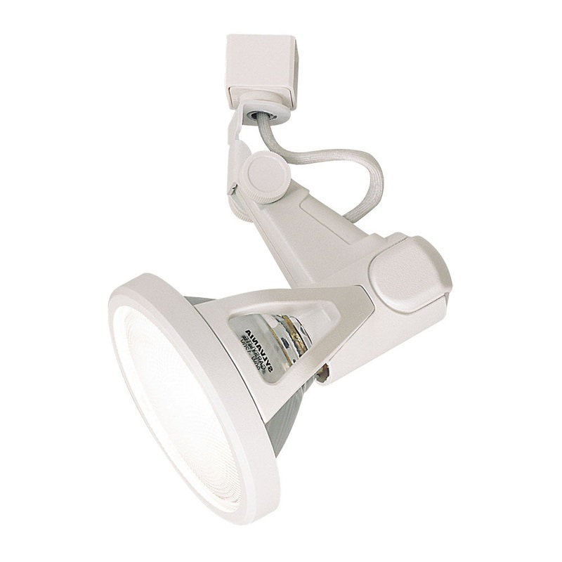 Line Voltage Track Belgium Gimbal ``J`` Adpt Par38 in White