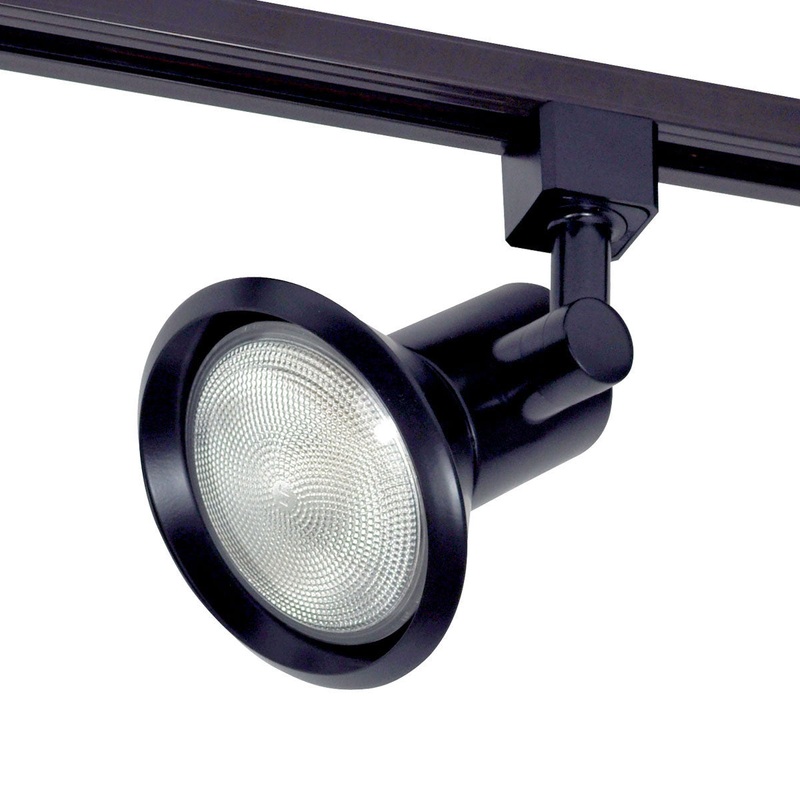 Line Voltage Track Cone Par30 ``L`` Adapter in Black