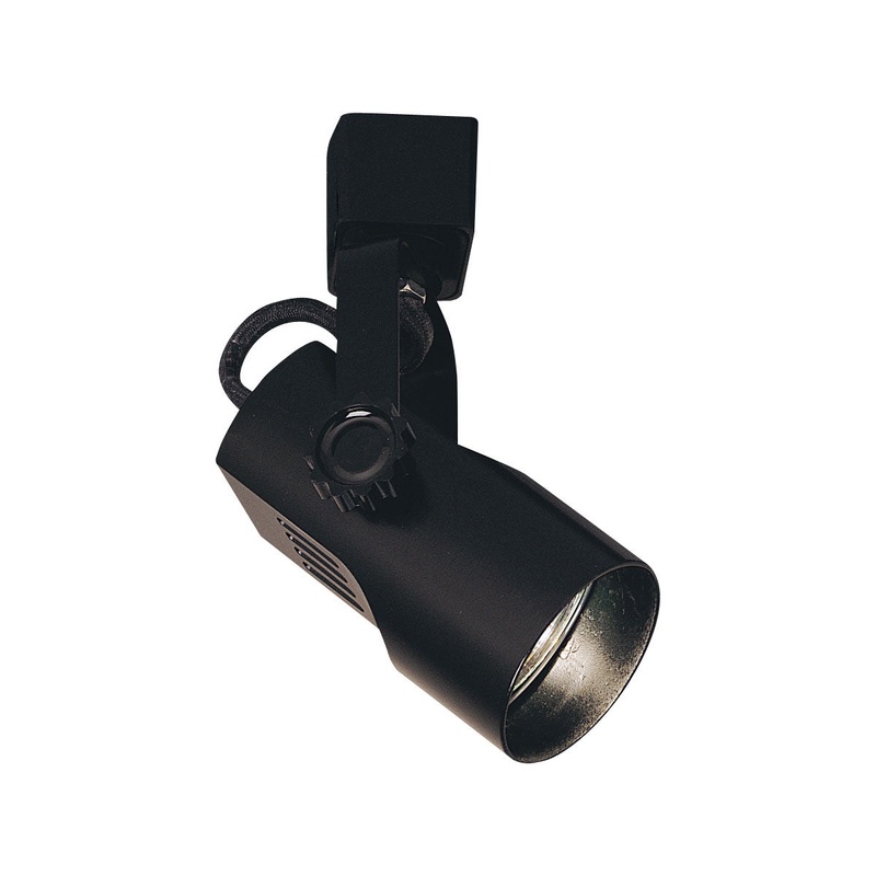 Line Voltage Track Telescop Track Head, Line Voltage, Mr16 Gu10, L-Style in Black