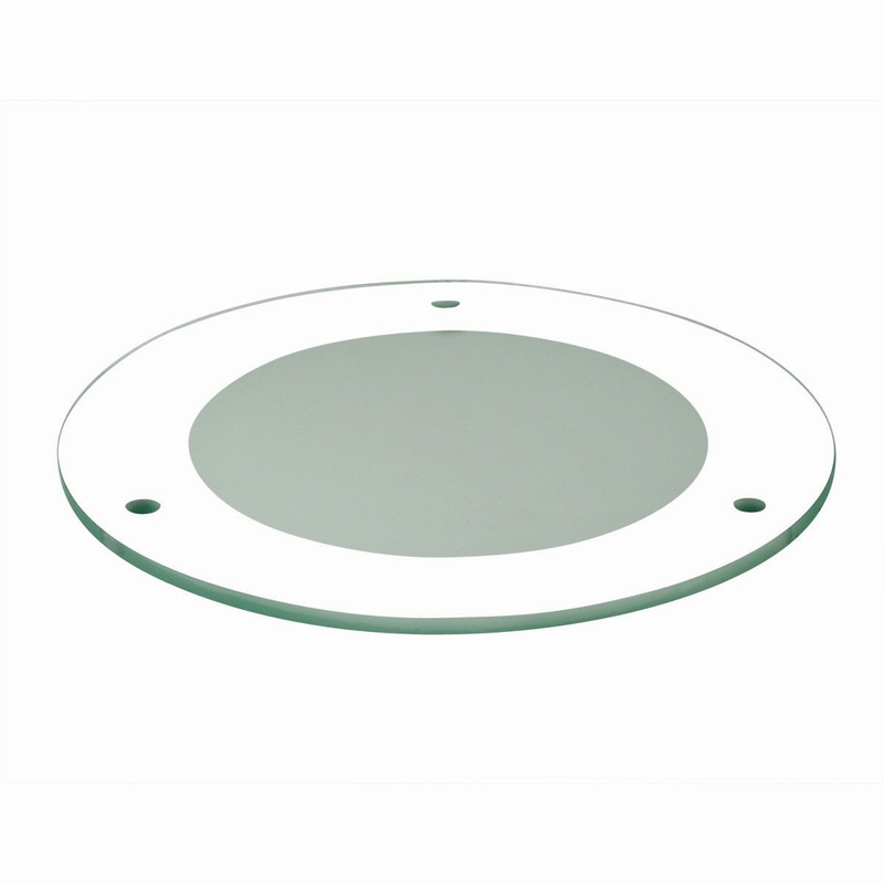 Recessed 5`` Glass,Out,Clea in Clear Center