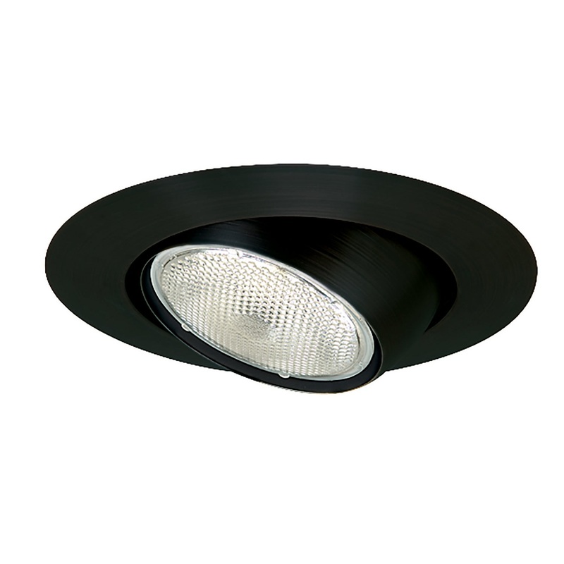 Recessed 6`` Br/Par30 Eyeball W/ Metal Trim in Black
