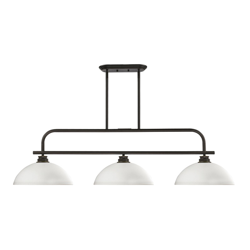 Annora Three Light Island/Billiard in Olde Bronze