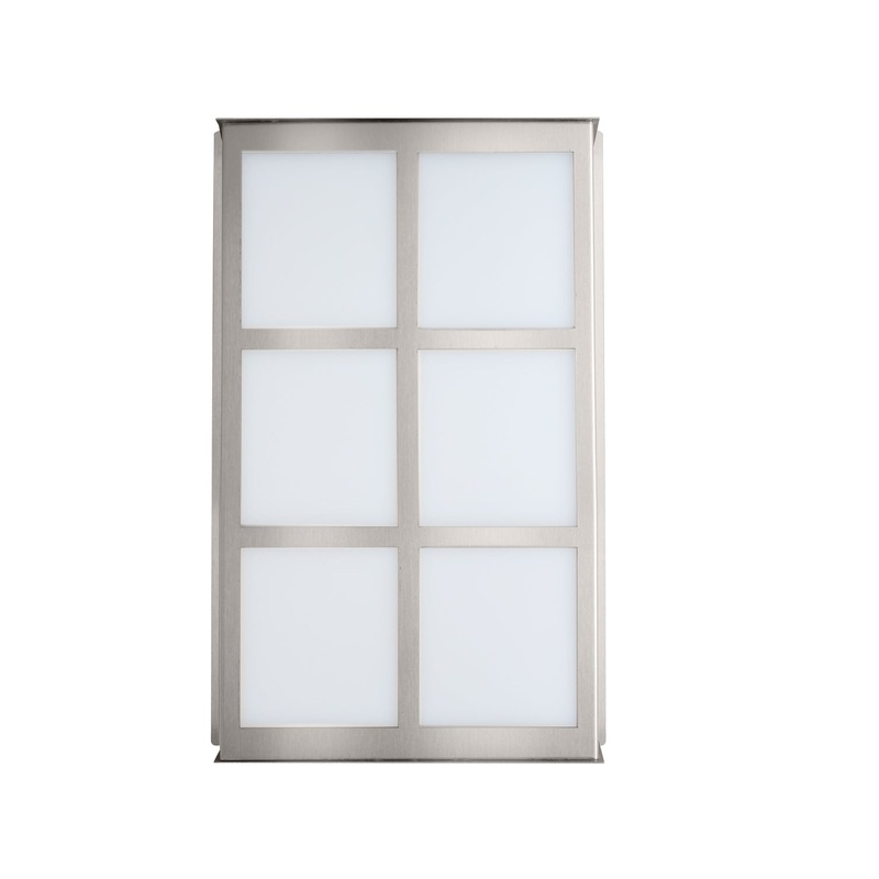 Bree Two Light Outdoor Wall Sconce in Brushed Aluminum