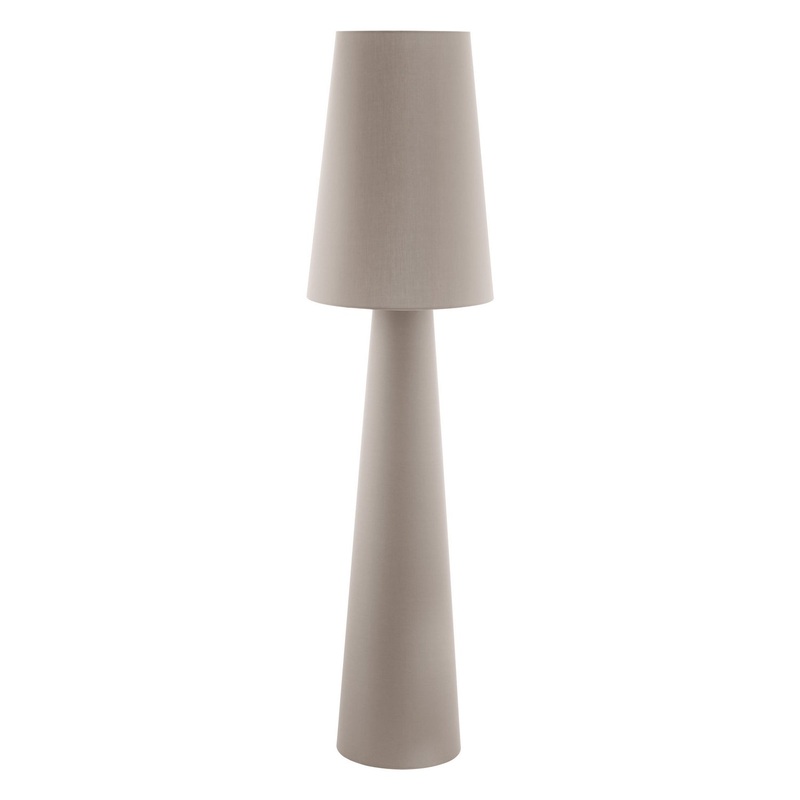 Carpara Two Light Floor Lamp in Taupe