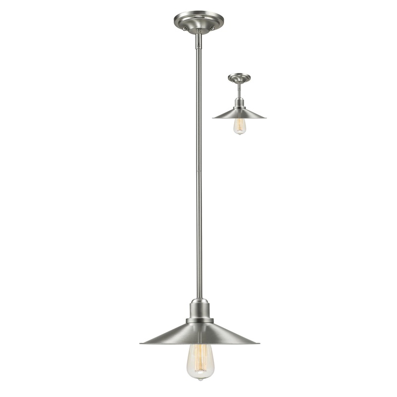Casa One Light Mini Pendant in Brushed Nickel