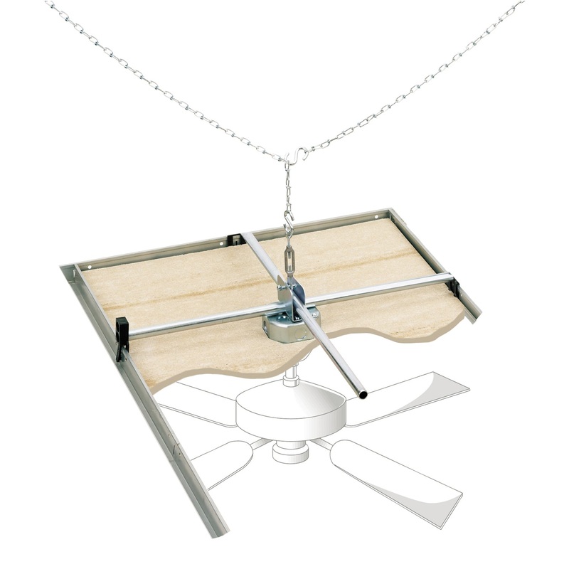 Ceiling Fan Support Braces & Boxes Saf-T-Grid Fan/Fixture Support Brace and Box for Suspended Ceilings