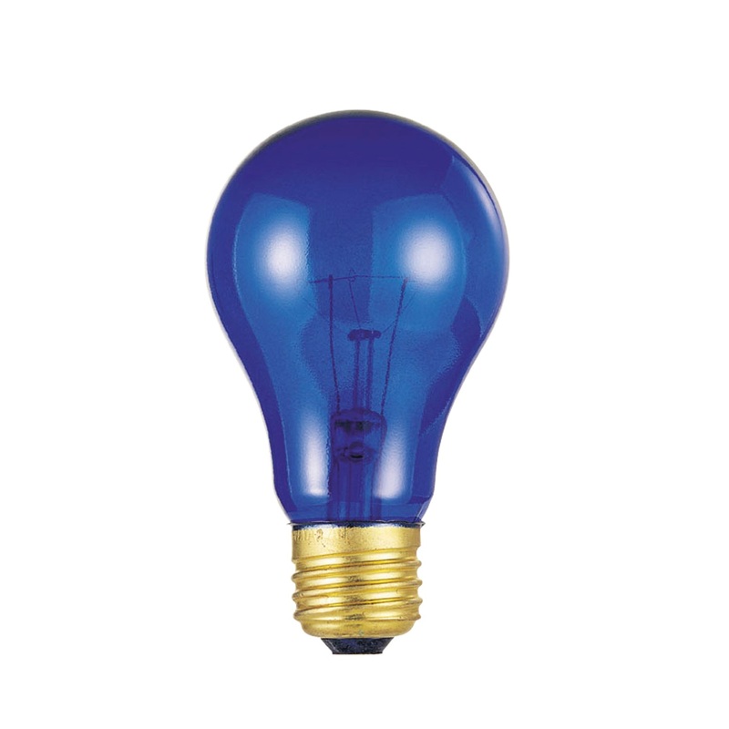 Light Bulb Light Bulb in Transparent Blue