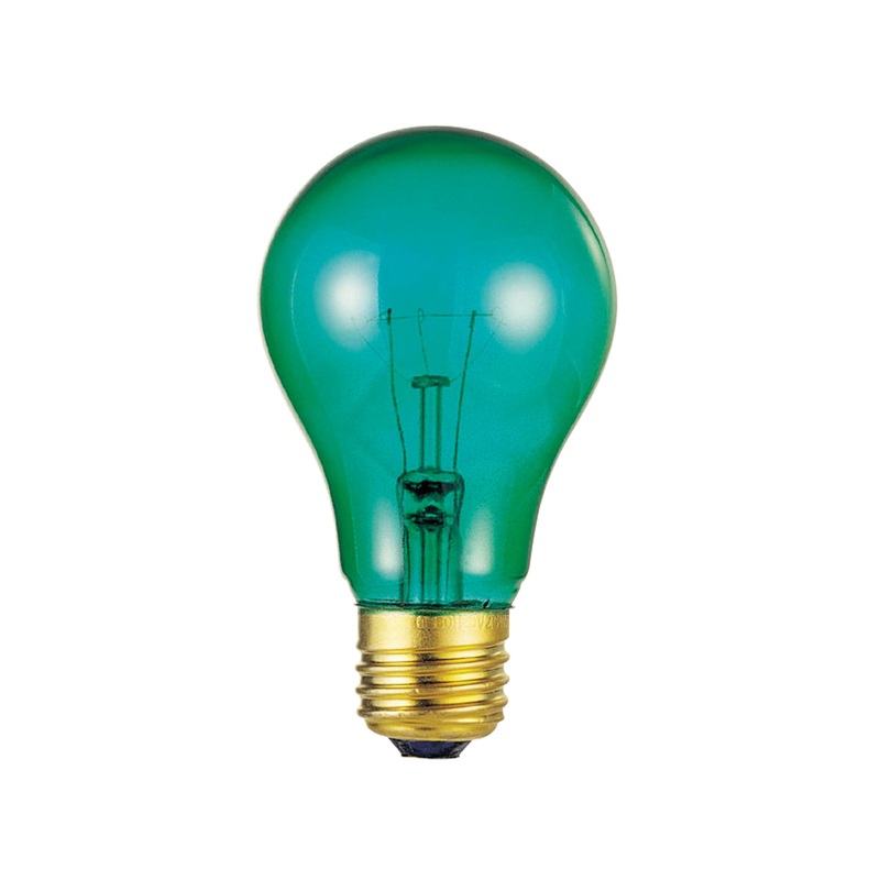 Light Bulb Light Bulb in Transparent Green