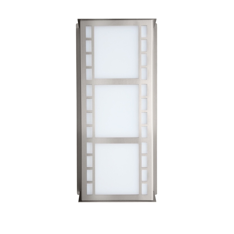 Napoli Two Light Outdoor Wall Sconce in Brushed Aluminum