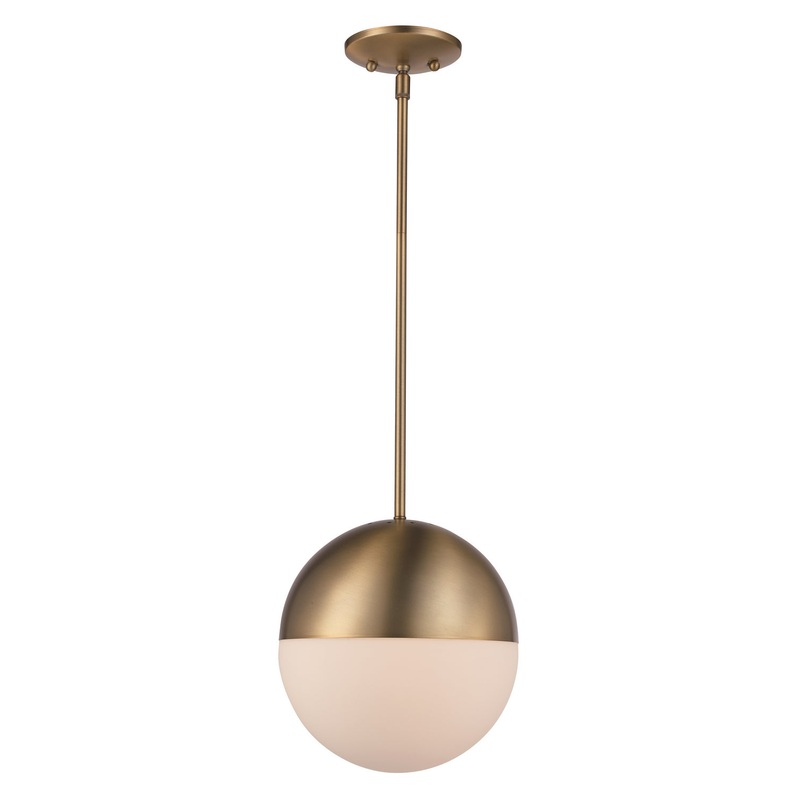 One Light Mini Pendant in Satin Gold