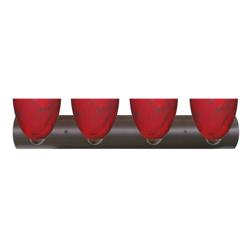 Sasha Four Light Wall Sconce in Bronze