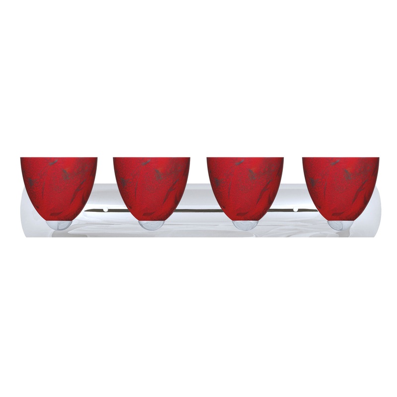 Sasha Four Light Wall Sconce in Chrome