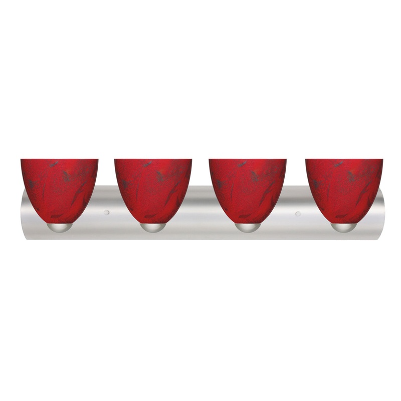 Sasha Four Light Wall Sconce in Satin Nickel
