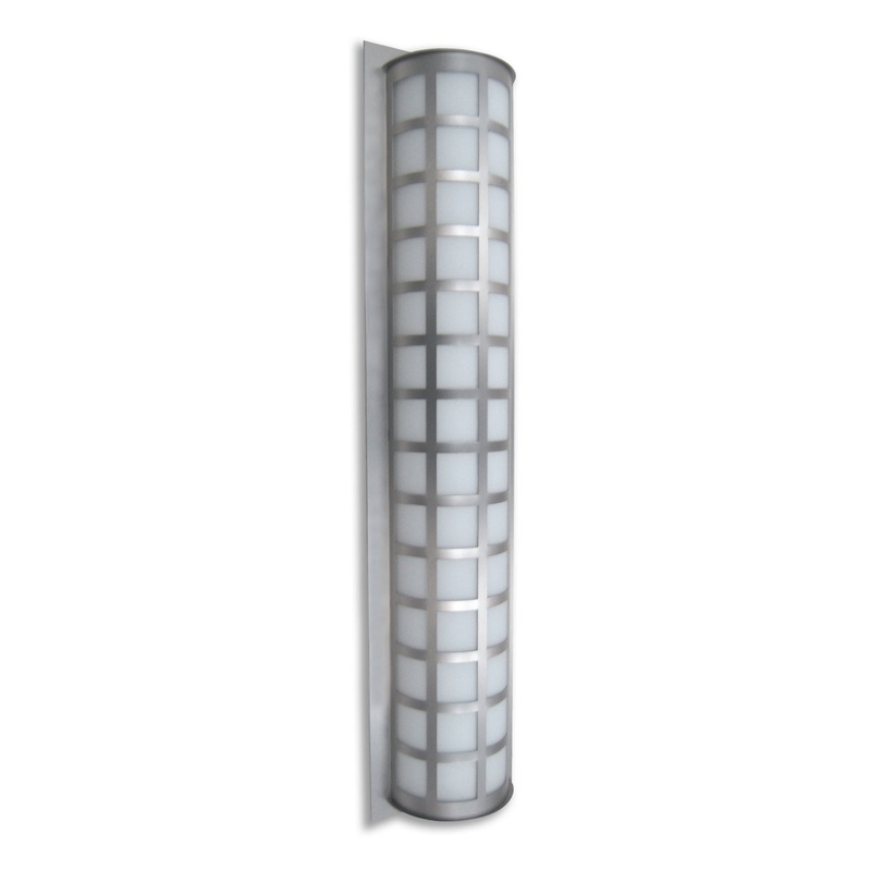 Scala Three Light Outdoor Wall Sconce in Brushed Aluminum