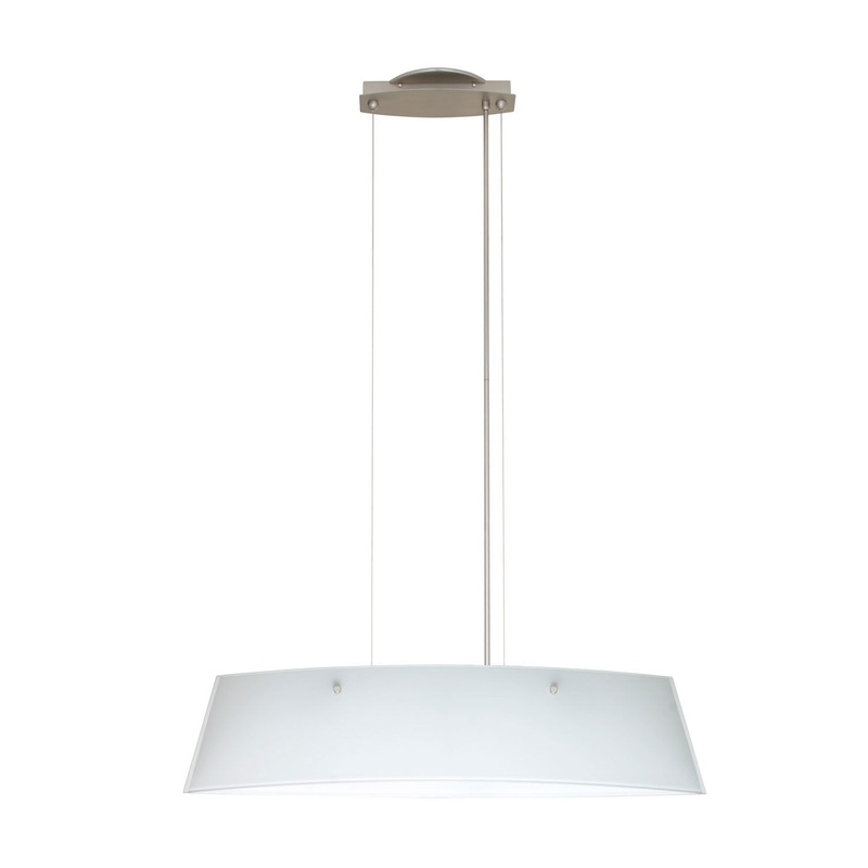 Silhouette Three Light Pendant in Satin Nickel