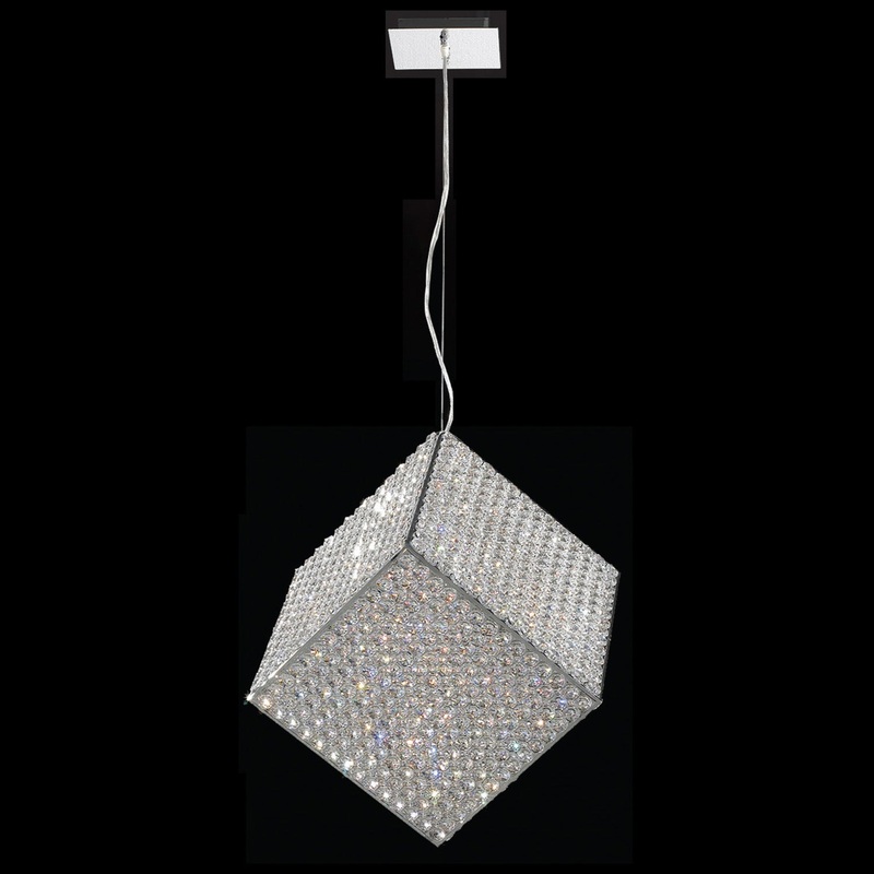 13 Light Pendant in Chrome by Worldwide Lighting from the Pluto collection.