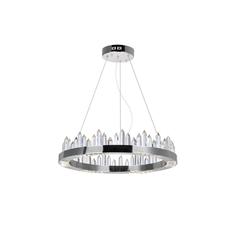 Agassiz LED Chandelier in Polished Nickel