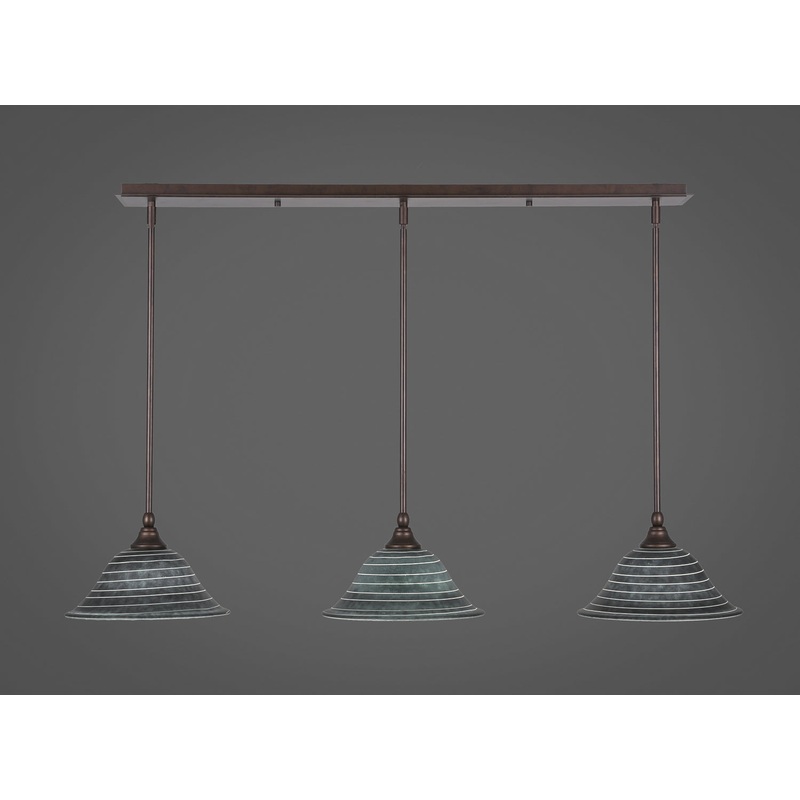 Any Three Light Mini Pendant in Bronze