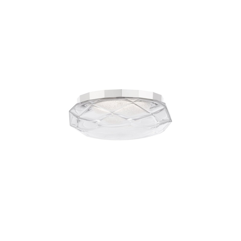 Carat LED Flush Mount in Polished Nickel