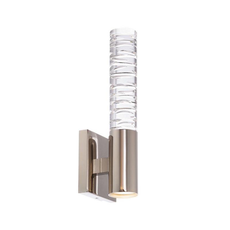 Cru LED Wall Sconce in Polished Nickel