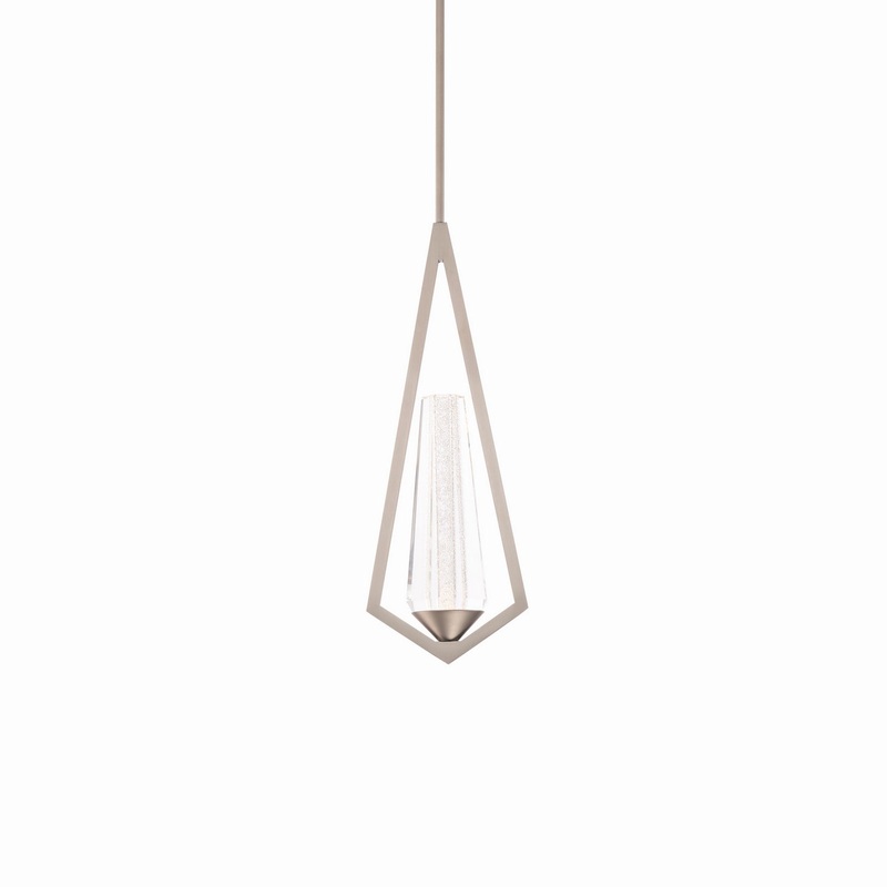 Devotion LED Mini Pendant in Satin Nickel