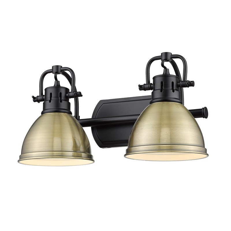 Duncan BLK Two Light Bath Vanity in Matte Black