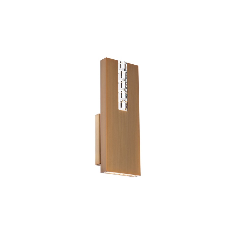 Helios LED Wall Sconce in Aged Brass