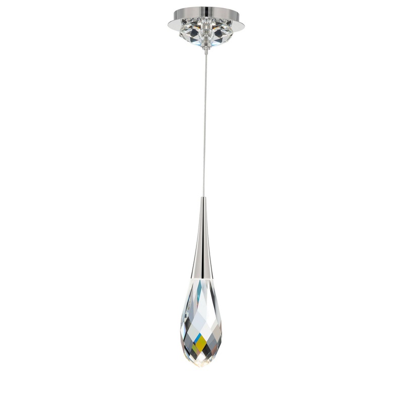 Hibiscus LED Mini Pendant in Polished Nickel