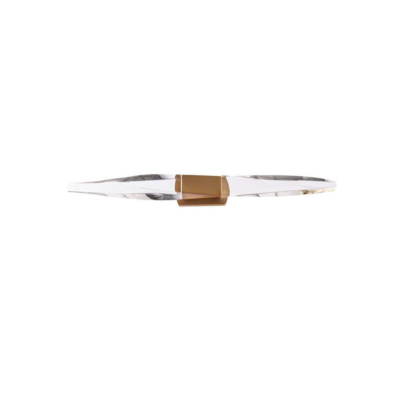 Kindjal LED Bath Vanity in Aged Brass