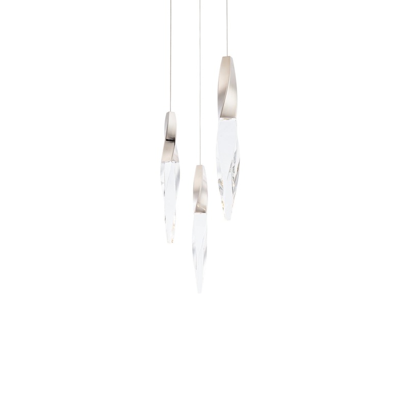 Kindjal LED Pendant in Polished Nickel