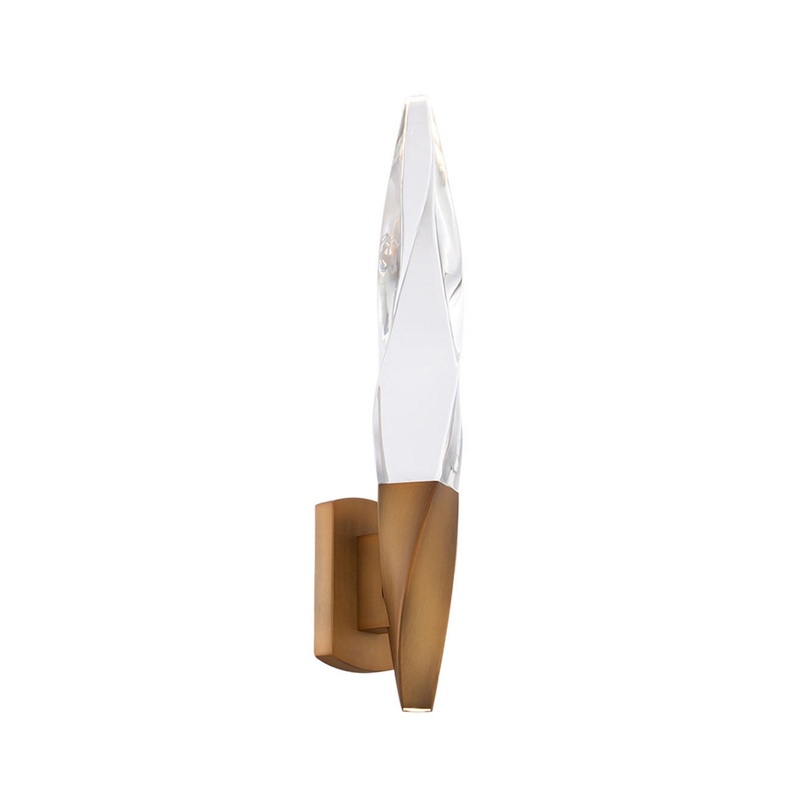 Kindjal LED Wall Sconce in Aged Brass
