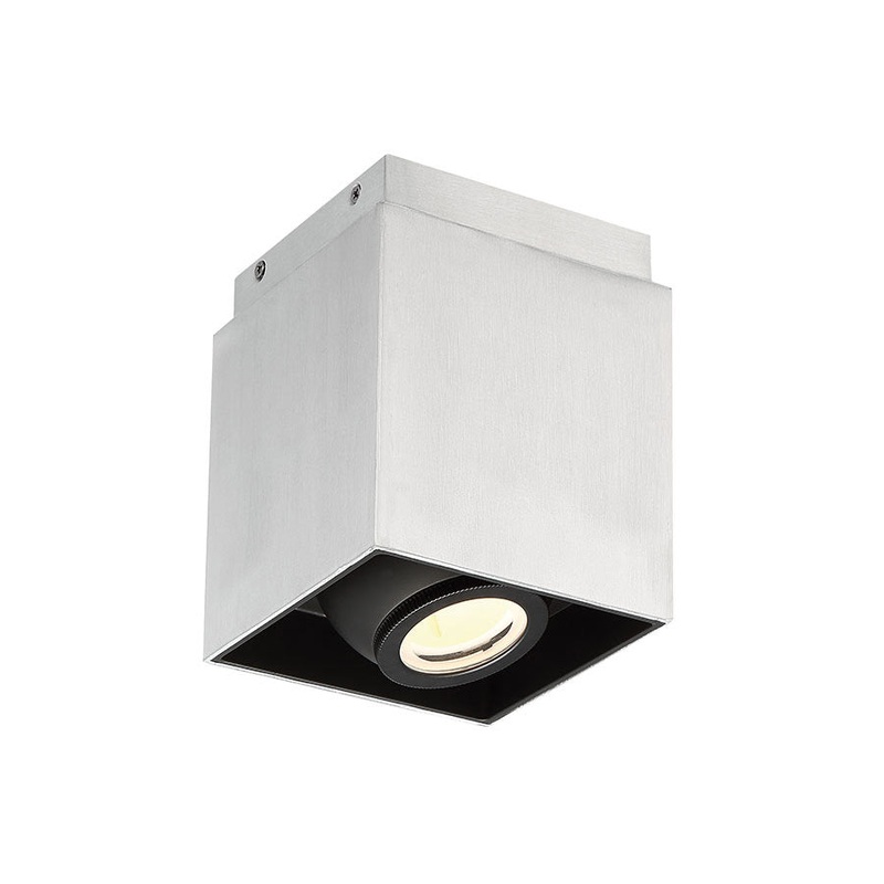 LED Flush Mount in Brushed Aluminum from the Box collection.