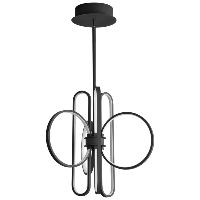Lupe LED Pendant in Black
