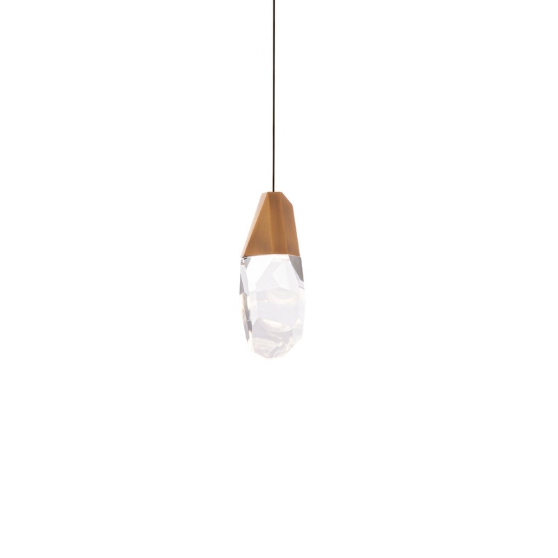 Martini LED Mini Pendant in Aged Brass