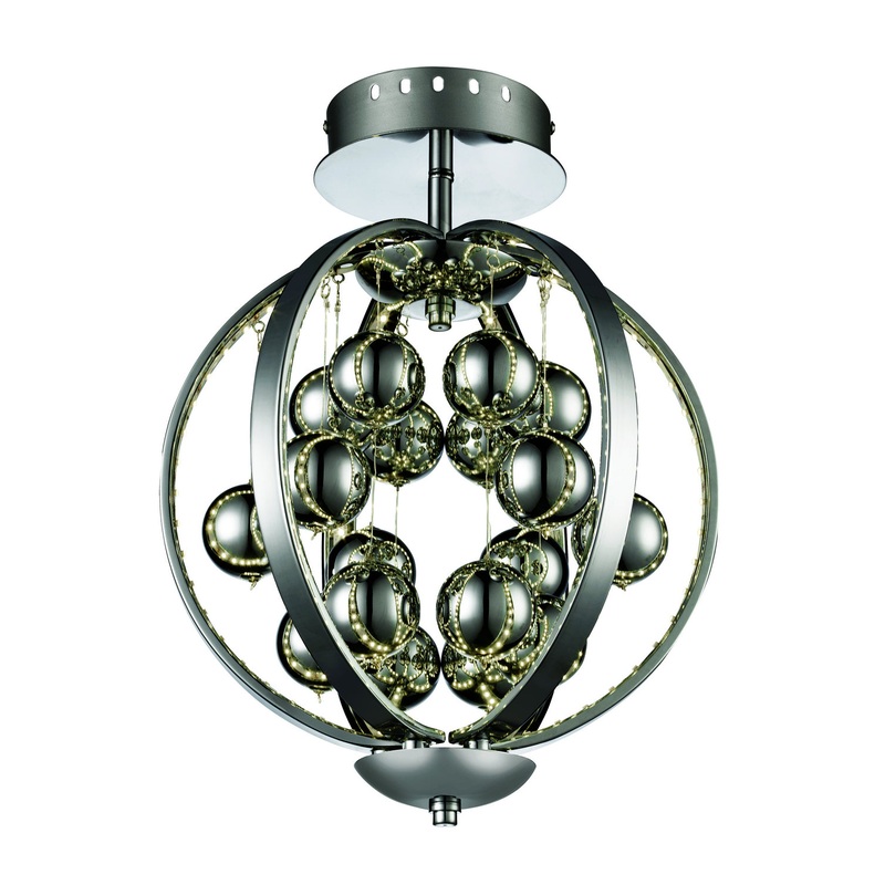 Mercury LED Semi Flush Mount in Polished Chrome