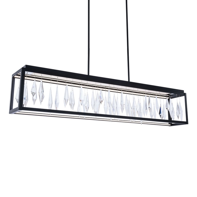 Mirage LED Linear Pendant in Black