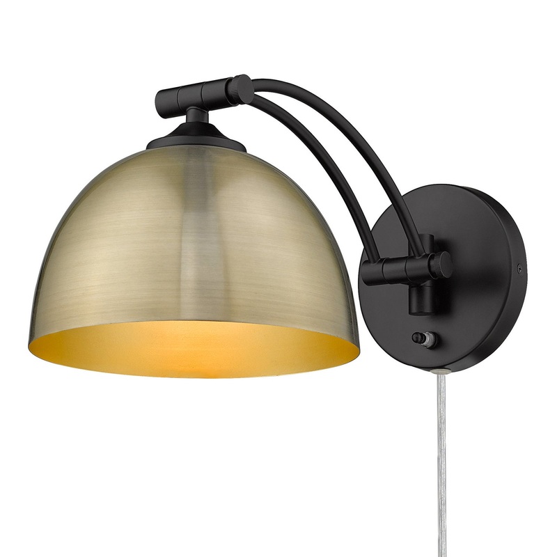 Rey BLK One Light Wall Sconce in Matte Black