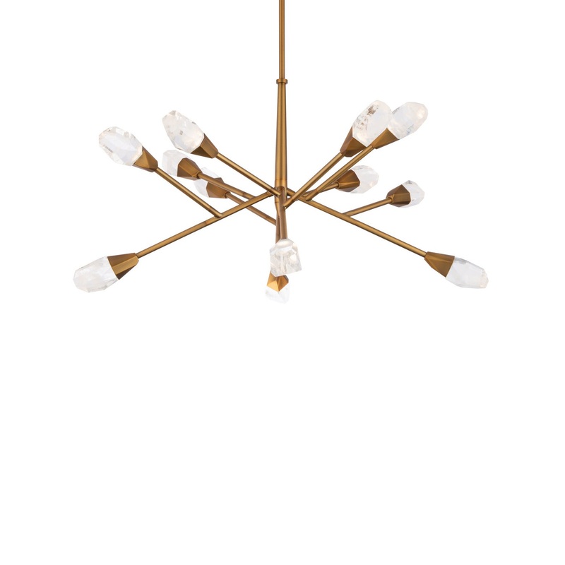 Synapse LED Pendant in Aged Brass
