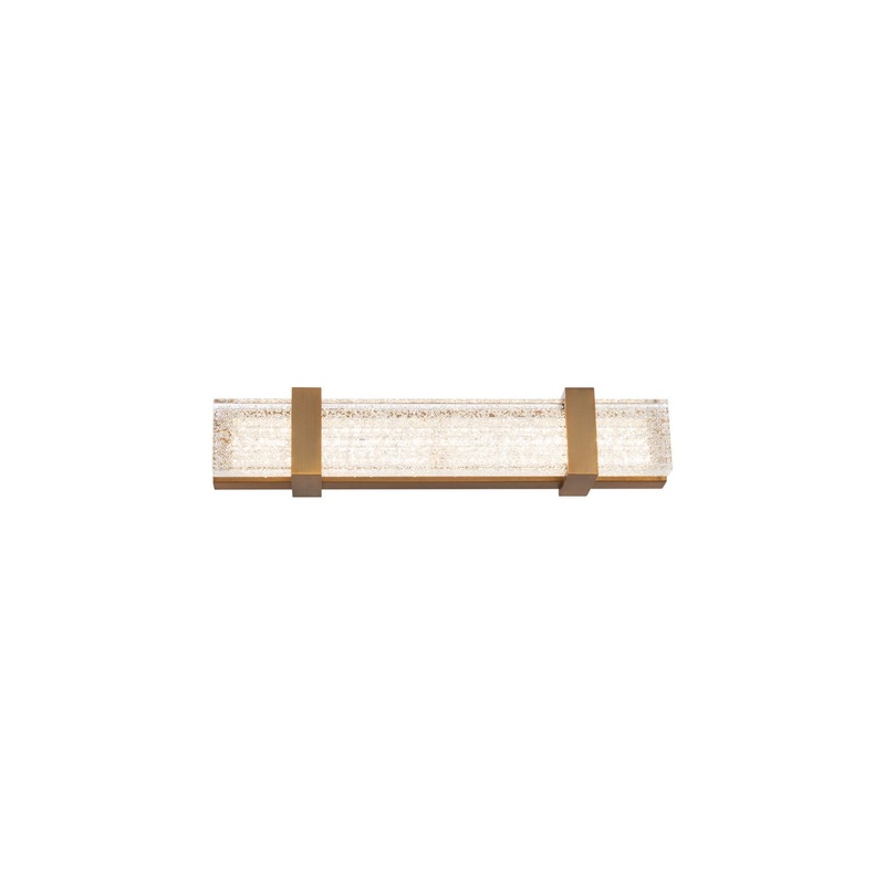 Verandah LED Bath Vanity in Aged Brass