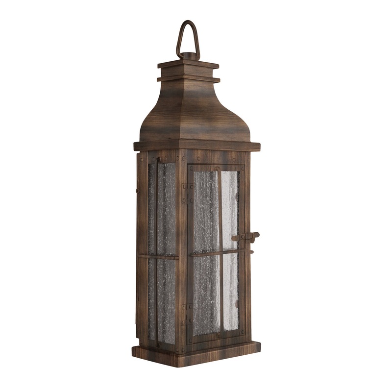 Vincent One Light Pocket Lantern in Weathered Copper