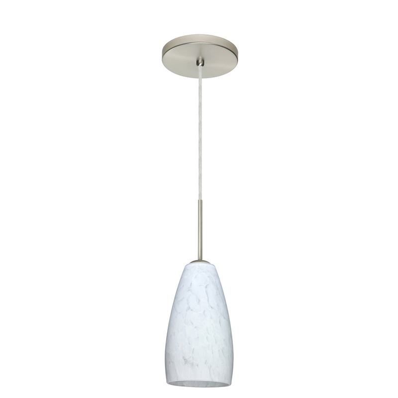 Chrissy One Light Pendant in Satin Nickel