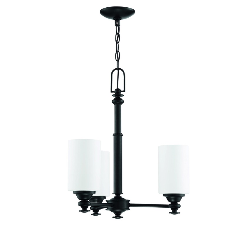 Dardyn Three Light Chandelier in Espresso