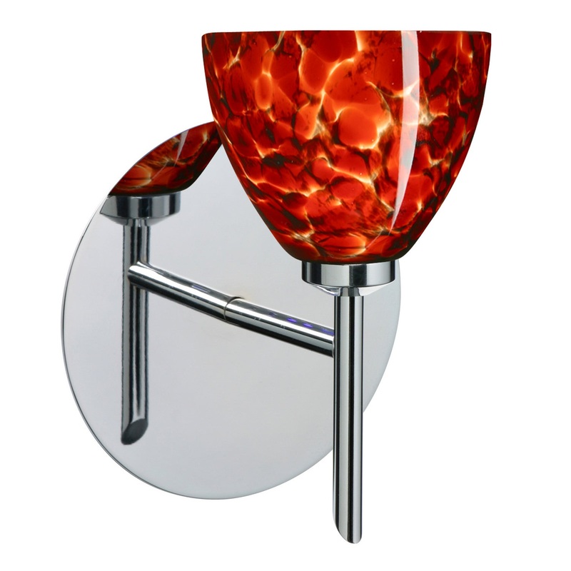 Divi One Light Wall Sconce in Chrome