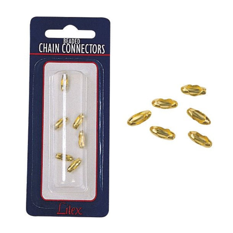 Fan Pull Bead Chain Connector in Antique Brass