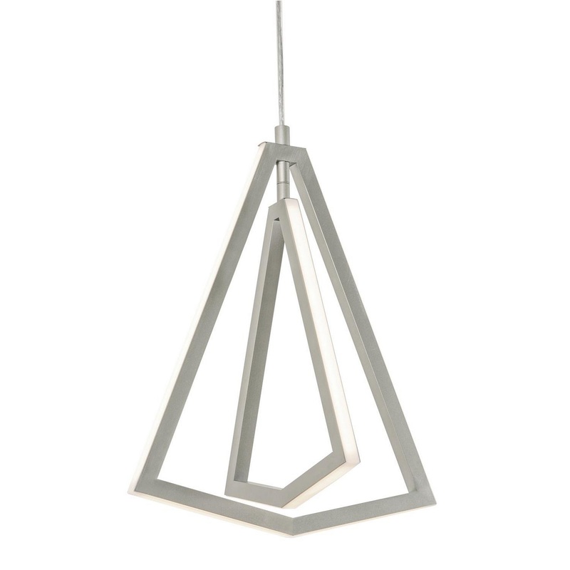 Gianna LED Pendant in Satin Nickel