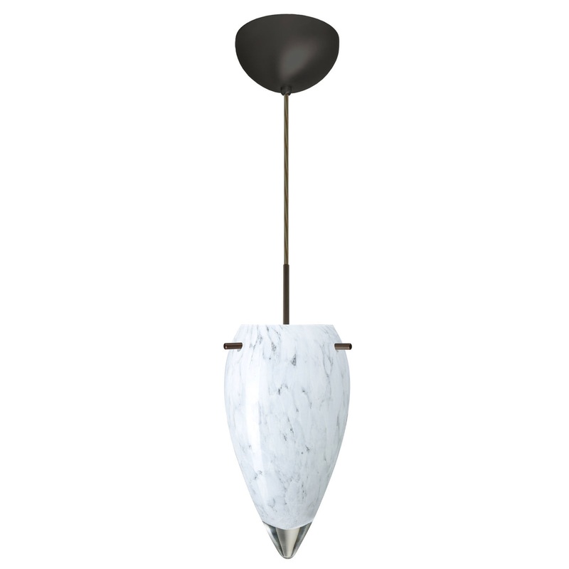 Juli One Light Pendant in Bronze